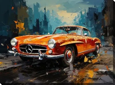 Картина маслом Мерседес №131