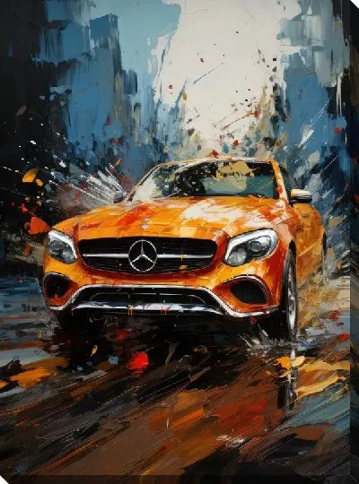 Картина маслом Мерседес №132
