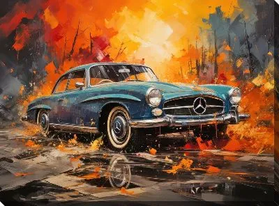 Картина маслом Мерседес №134