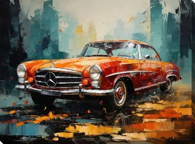 Картина маслом Мерседес №135