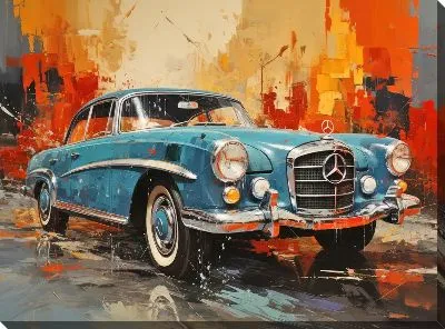 Картина маслом Мерседес №136
