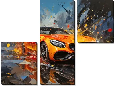 Модульная картина Mercedes №131