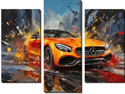 Модульная картина Mercedes №131