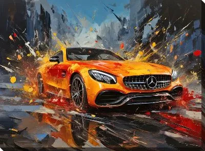 Картина маслом Mercedes №131