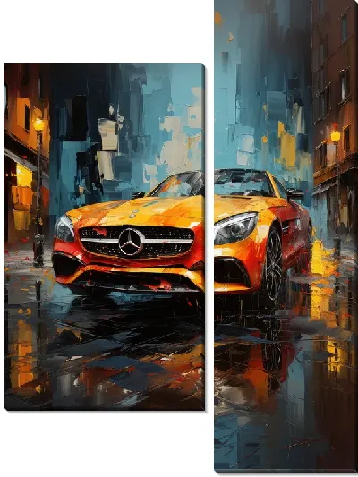Модульная картина Mercedes №132
