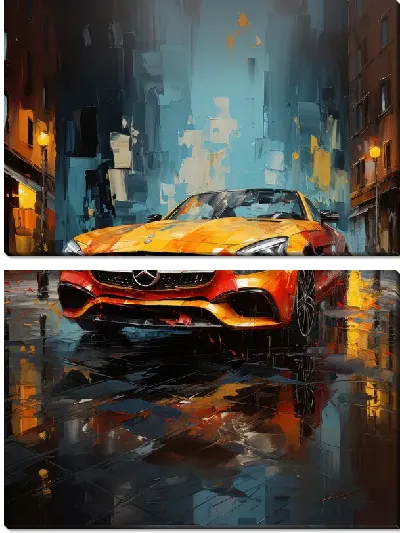 Модульная картина Mercedes №132