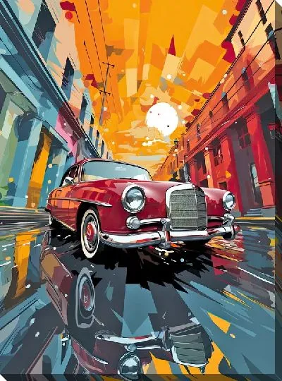 Картина маслом Mercedes №134