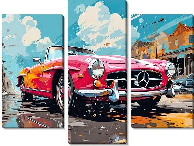 Модульная картина Mercedes №135