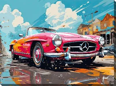 Картина маслом Mercedes №135