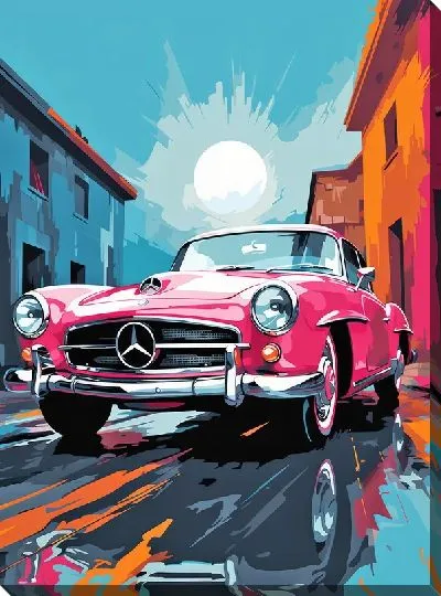 Картина маслом Mercedes №136