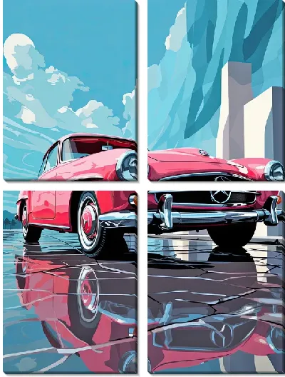 Модульная картина Mercedes №137