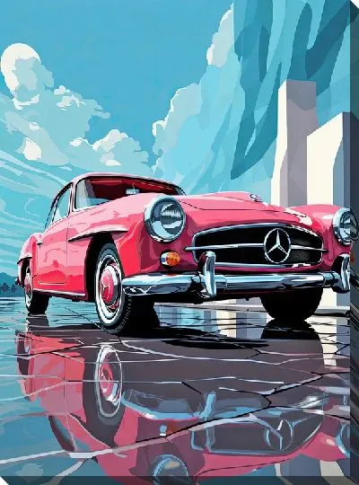 Картина маслом Mercedes №137