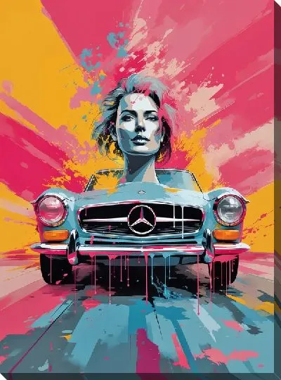 Картина маслом Mercedes №138