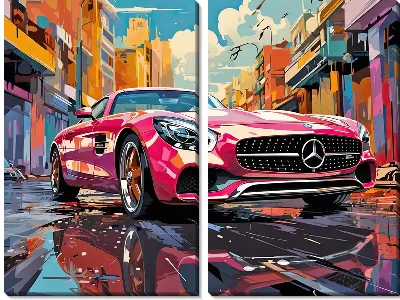 Модульная картина Mercedes №139