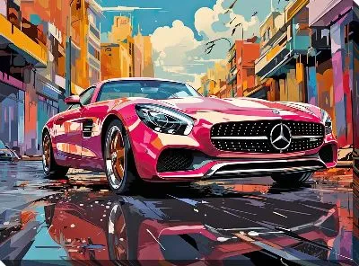 Картина маслом Mercedes №139