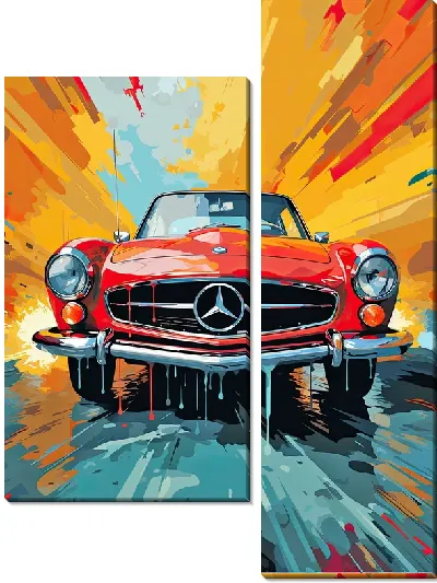 Модульная картина Mercedes №141