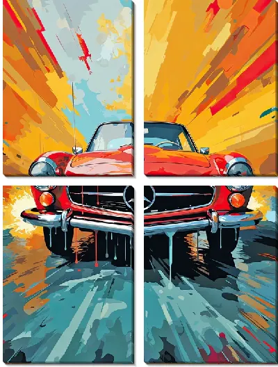 Модульная картина Mercedes №141