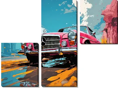 Модульная картина Mercedes №143