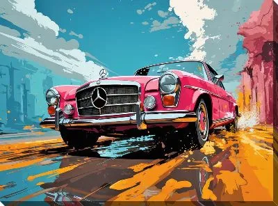 Картина маслом Mercedes №143