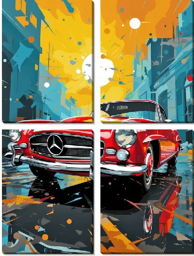 Модульная картина Mercedes №150
