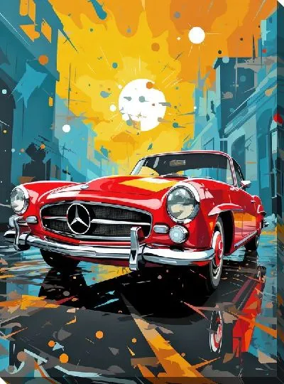 Картина маслом Mercedes №150
