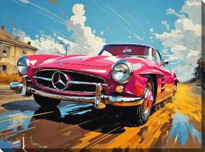 Картина маслом Mercedes №151