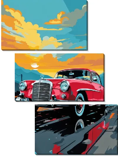 Модульная картина Mercedes №152