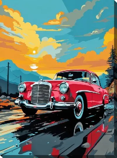 Картина маслом Mercedes №152