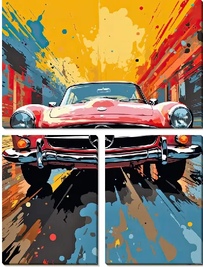 Модульная картина Mercedes №153