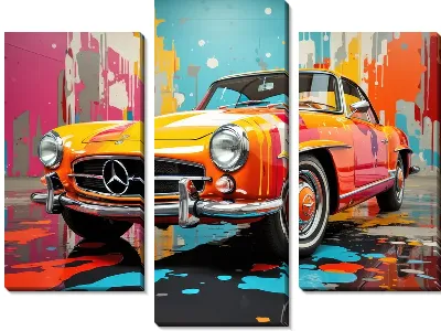 Модульная картина Mercedes №154