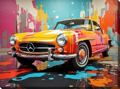 Картина маслом Mercedes №154