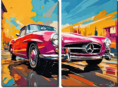 Модульная картина Mercedes №155