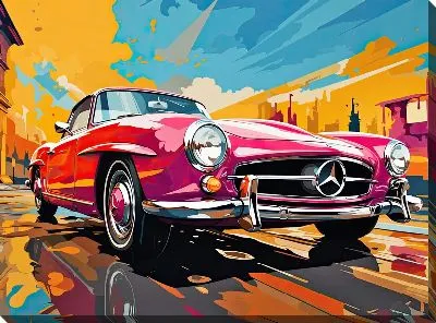 Картина маслом Mercedes №155