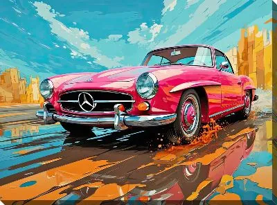 Картина маслом Mercedes №156