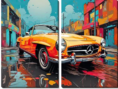 Модульная картина Mercedes №157