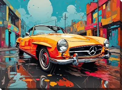 Картина маслом Mercedes №157