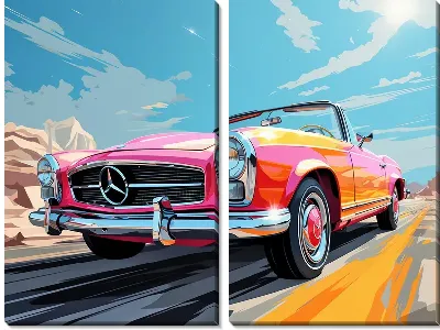 Модульная картина Mercedes №158