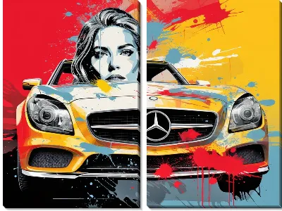 Модульная картина Mercedes №159