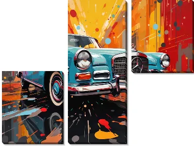 Модульная картина Mercedes №160
