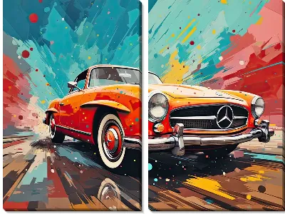 Модульная картина Mercedes №161