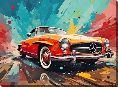 Картина маслом Mercedes №161