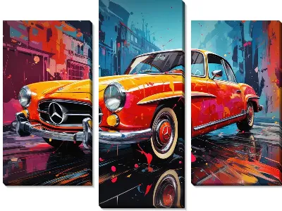 Модульная картина Mercedes №163