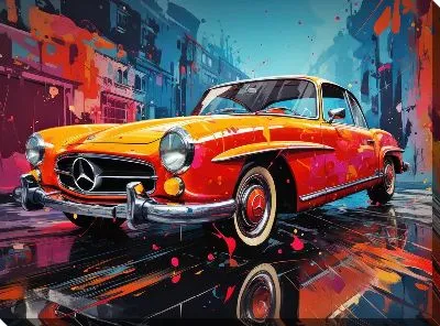 Картина маслом Mercedes №163