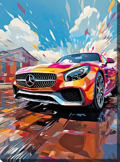 Картина маслом Mercedes №165