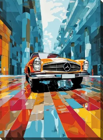 Картина маслом Mercedes №166