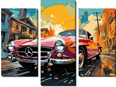 Модульная картина Mercedes №167