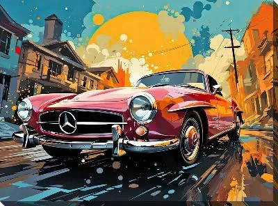 Картина маслом Mercedes №167