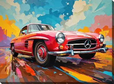 Картина маслом Mercedes №168