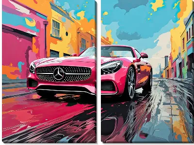 Модульная картина Mercedes №169