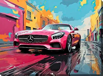 Картина маслом Mercedes №169